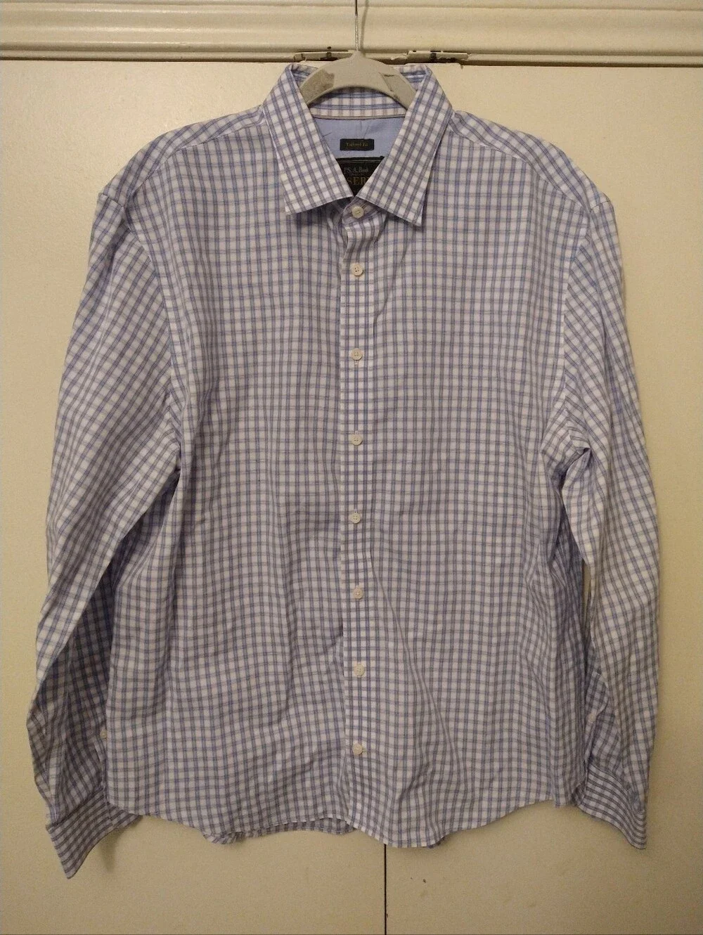 Banana Republic Untucked Fit Plaid Long Sleeve Button Down Shirt Men's sz XXL.